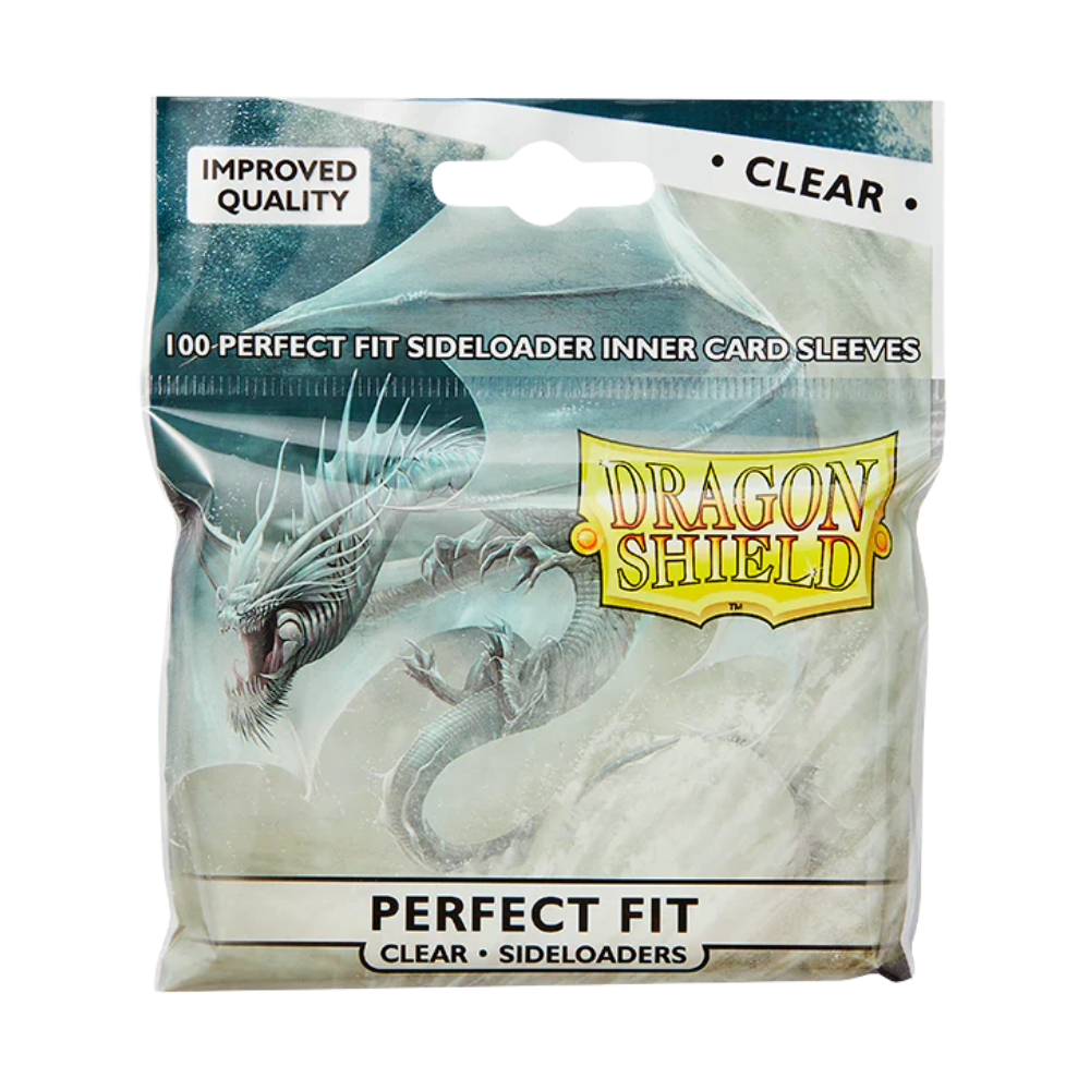 Dragon Shield - Standard Perfect Fit Sideloading Sleeves Clear (100 Sleeves)