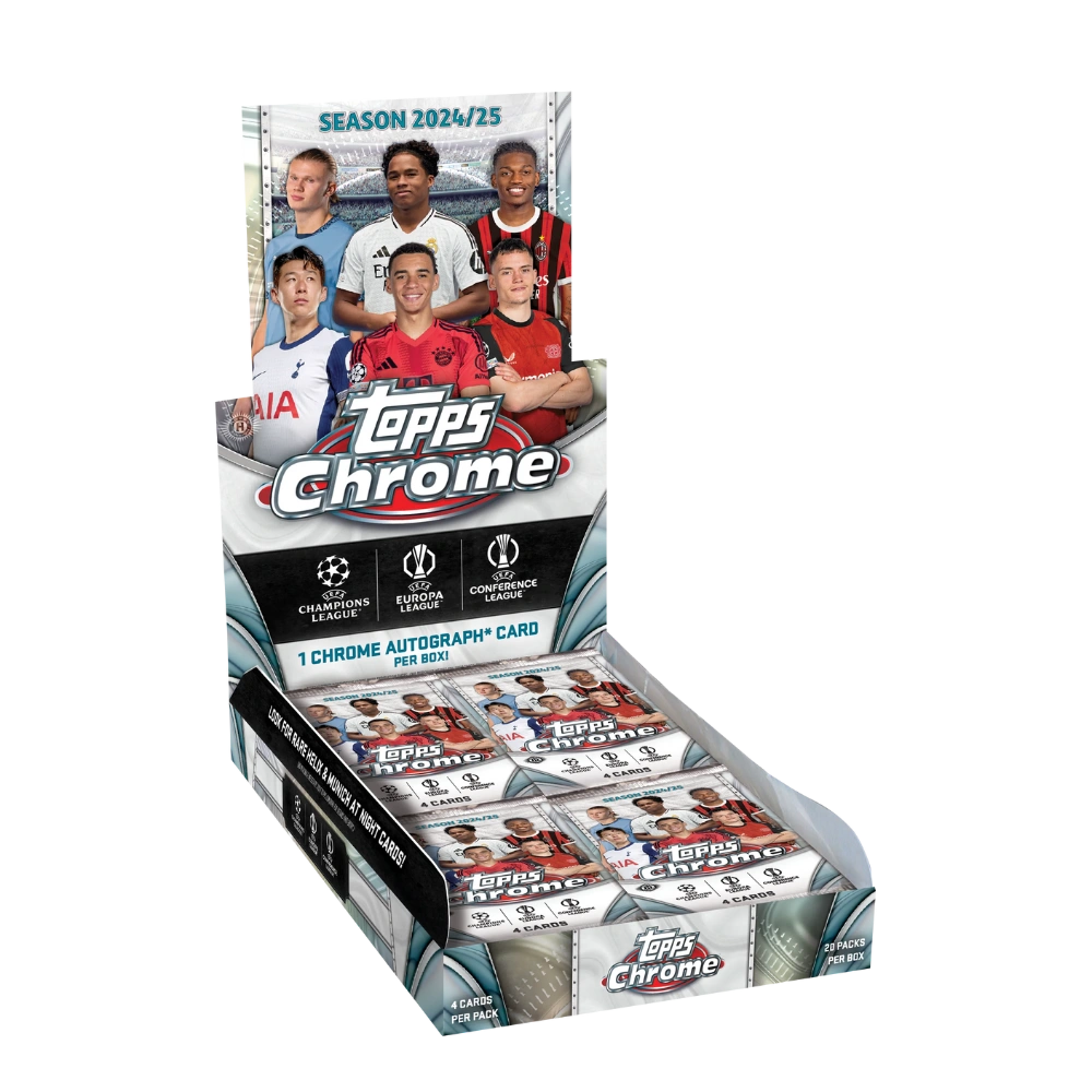 Topps 2024 25 Chrome UEFA Club Competitions - Hobby Box