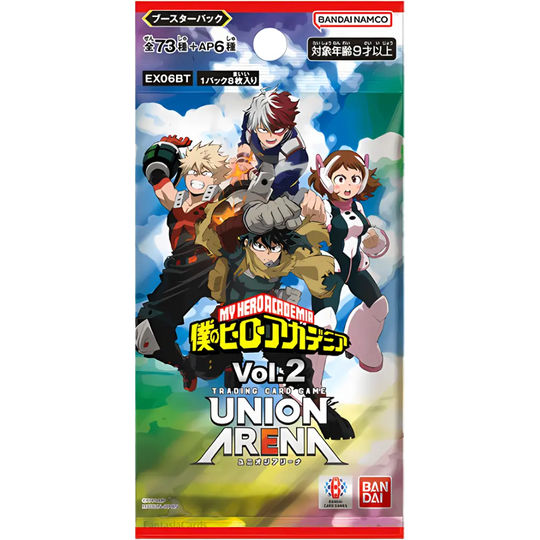 union arena my hero academia volume 2 booster