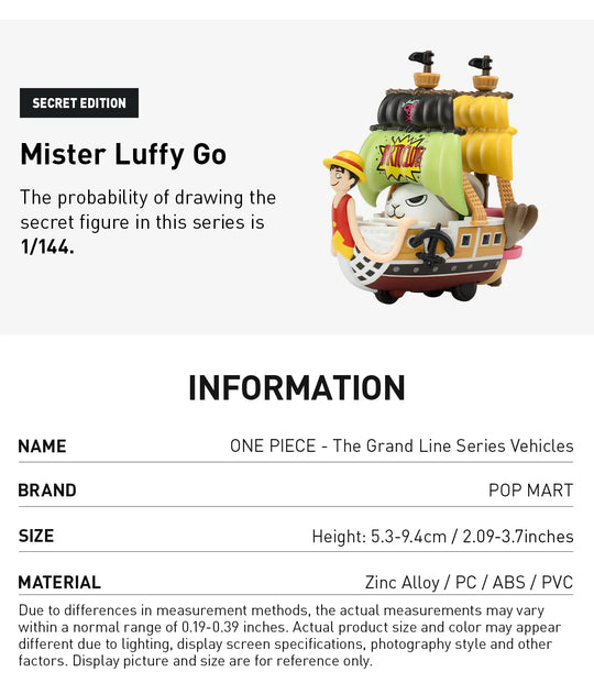 POP MART - One Piece - The Grand Line Series Vehicles Blindbox