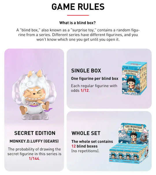 POP MART - THE MONSTERS x One Piece Figures Series Blindbox