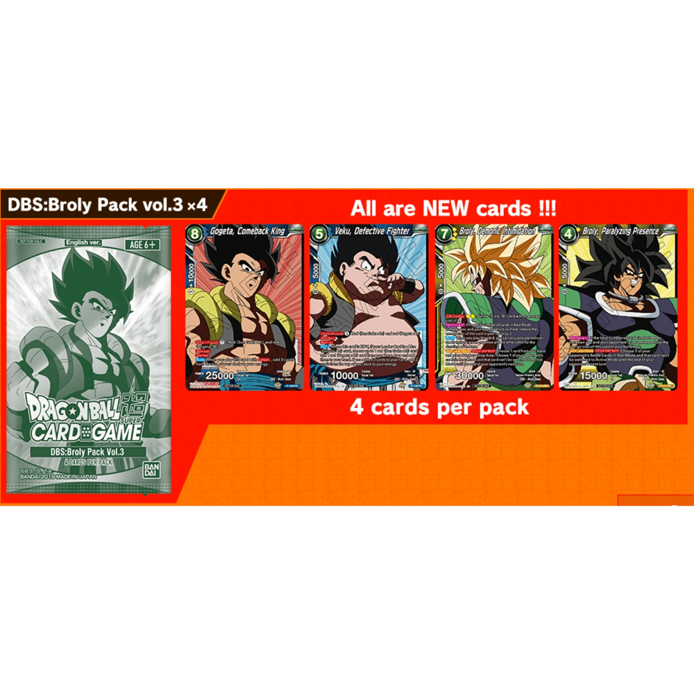 Dragon Ball Super Card Game - DBS: Broly Pack Vol.3 [ENG]