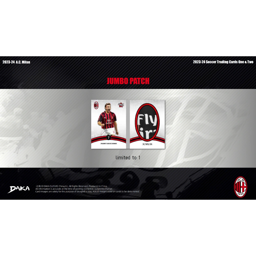 Daka 2023-24 AC Milan Team Set - Hobby Box