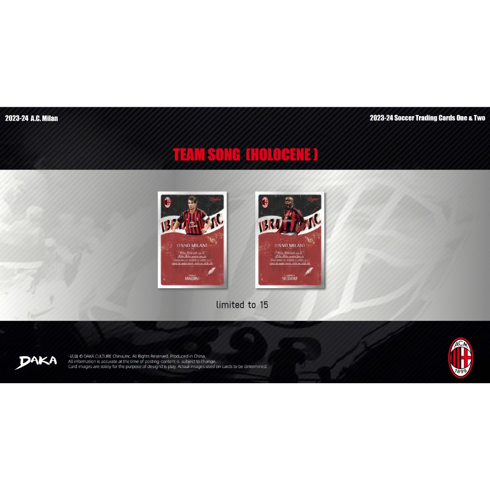 Daka 2023-24 AC Milan Team Set - Hobby Box