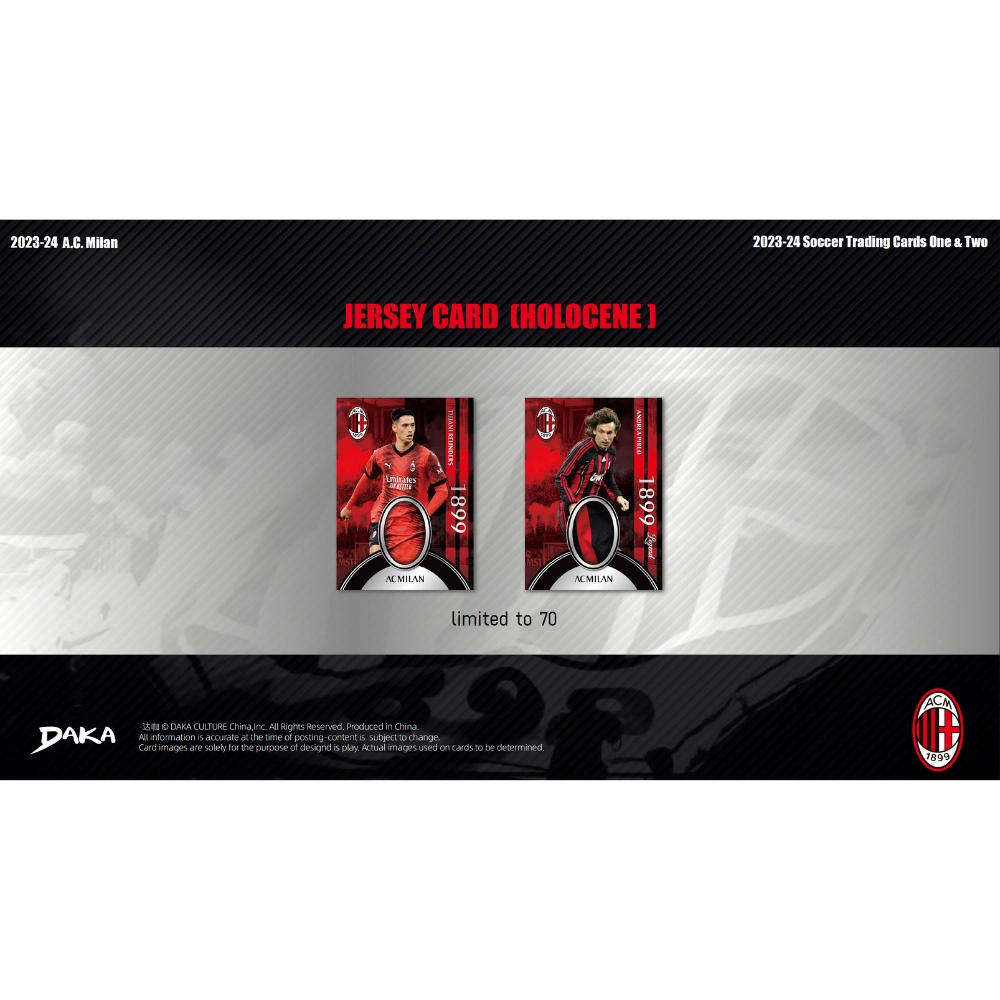 Daka 2023-24 AC Milan Team Set - Hobby Box
