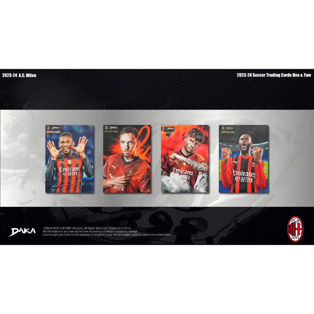 Daka 2023-24 AC Milan Team Set - Hobby Box