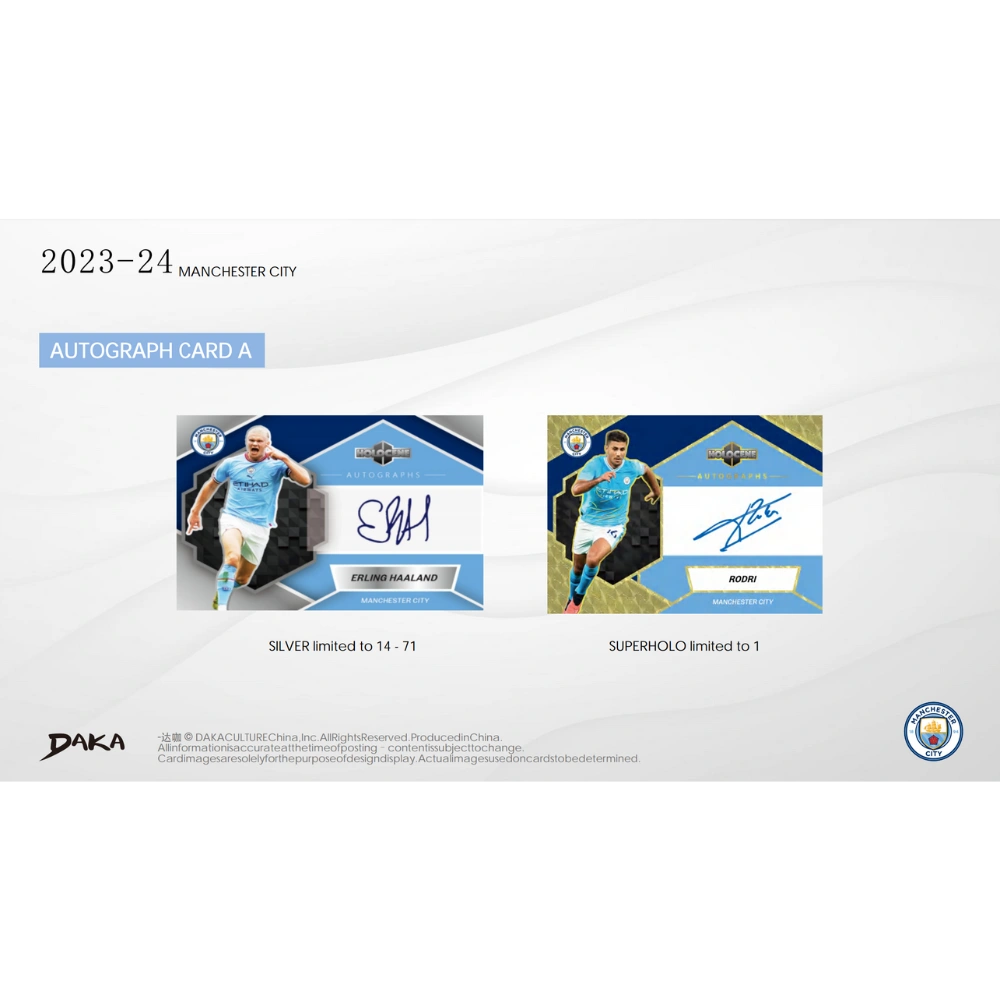 Daka 2023-24 Manchester City Holocene - Hobby Box [LIVE BOXBREAK]