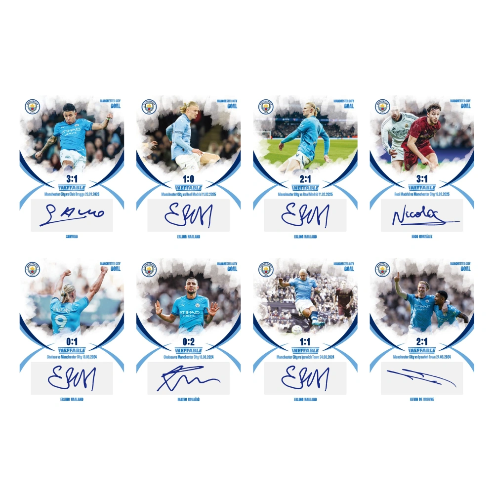 Daka 2024-25 Manchester City Team Set One & Two - Hobby Box