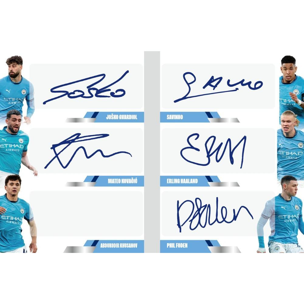 Daka 2024-25 Manchester City Team Set One & Two - Hobby Box