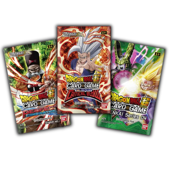 Dragon Ball Super Card Game - Masters -  Booster Bundle - Wild Resurgence, Perfect Combination & Critical Blow - [ENG]
