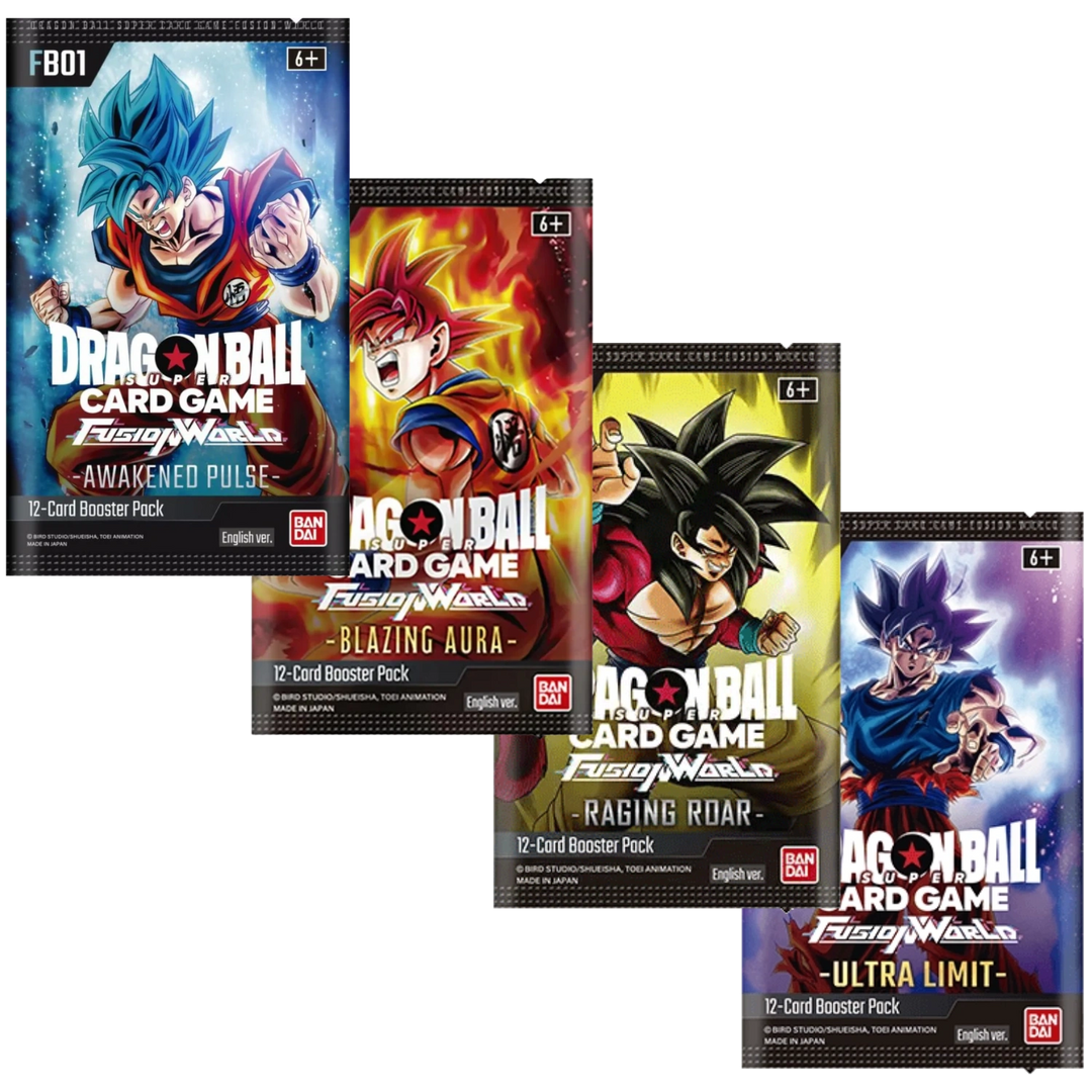 Dragon Ball Super Card Game - Fusion World -  Booster Bundle - FB01 FB02 FB03 FB04 - [ENG] LIVE-BOXBREAK