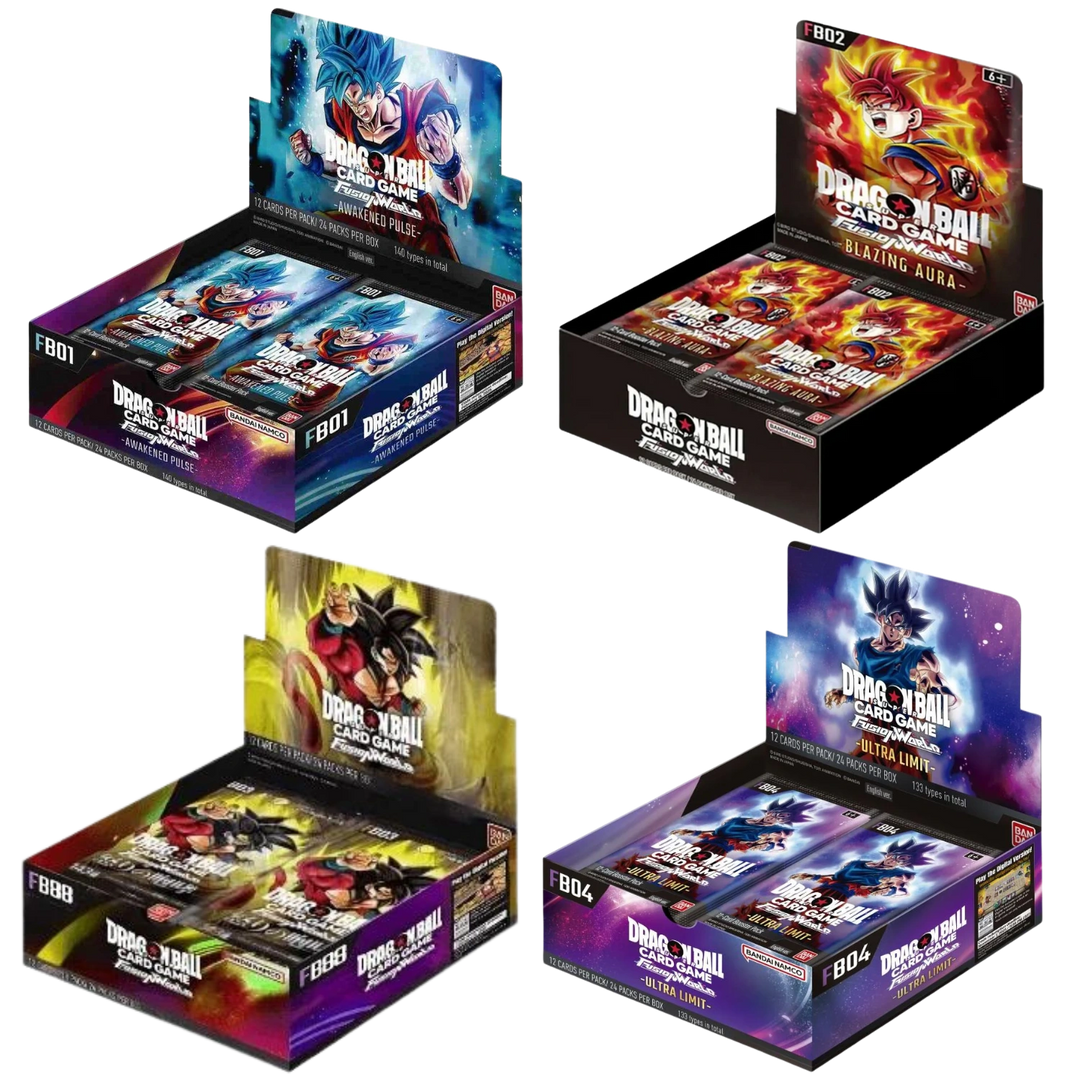 Dragon Ball Super Card Game - Fusion World Display Bundle - FB01 - FB02- FB03 -FB04 - [ENG]