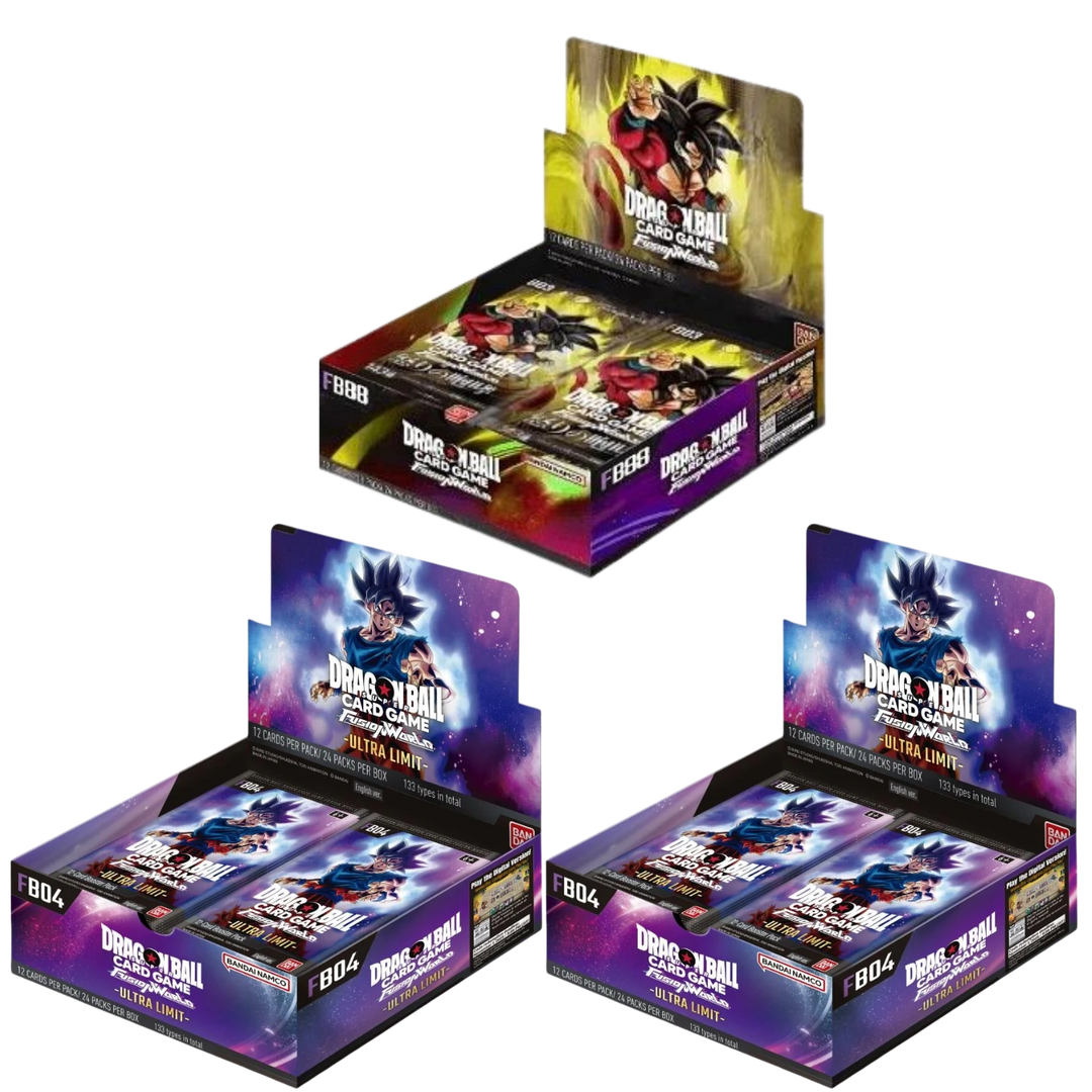 Dragon Ball Super Card Game - Fusion World Display Bundle - FB04 x2 & FB03 - [ENG]