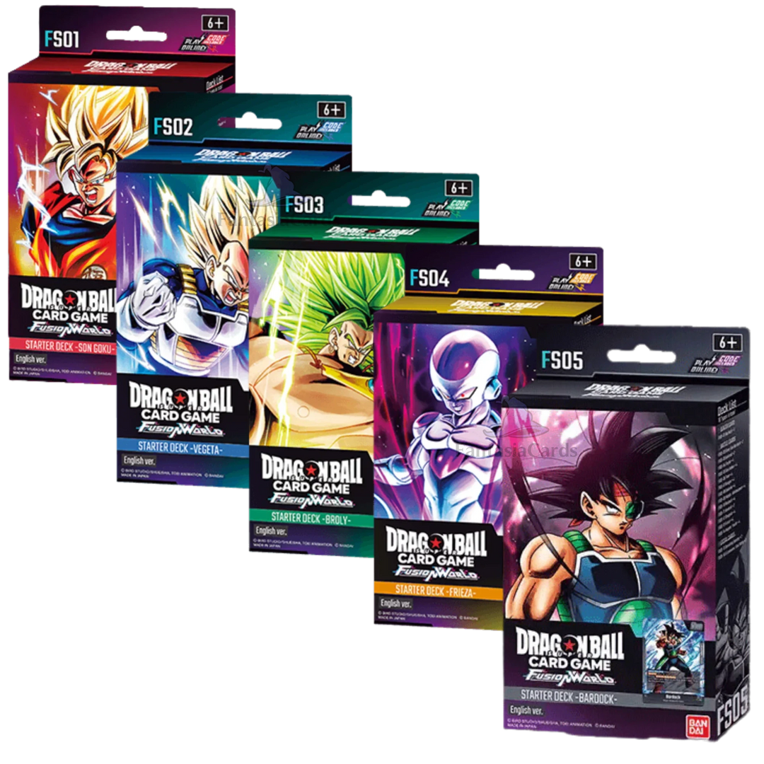 Dragon Ball Super Card Game - Fusion World Starter Deck Bundle - FS01-FS05 - [ENG]