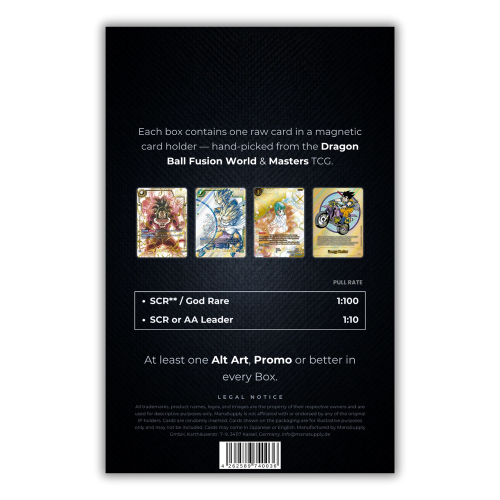 ManaSupply - Dragon Ball RAW Card Radiant Box