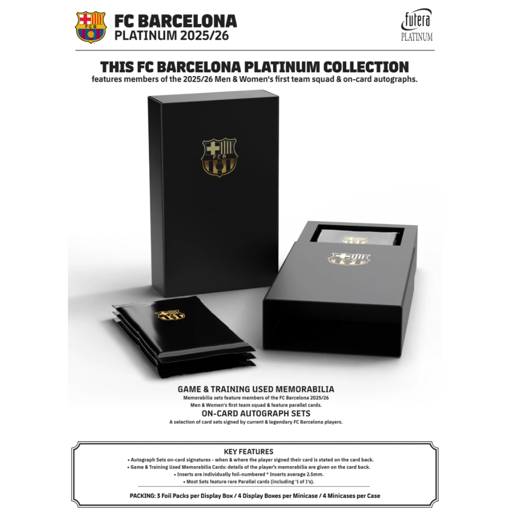 Futera 2025 Platinum FC Barcelona - Hobby Box