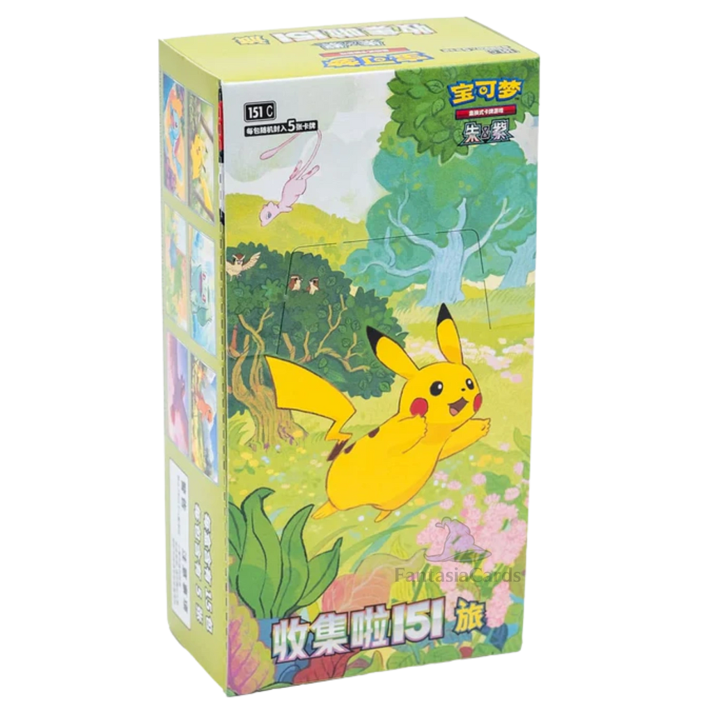 POKÉMON Sammelkarte Pokemon 151 Journey Slim Booster Display Chinesisch