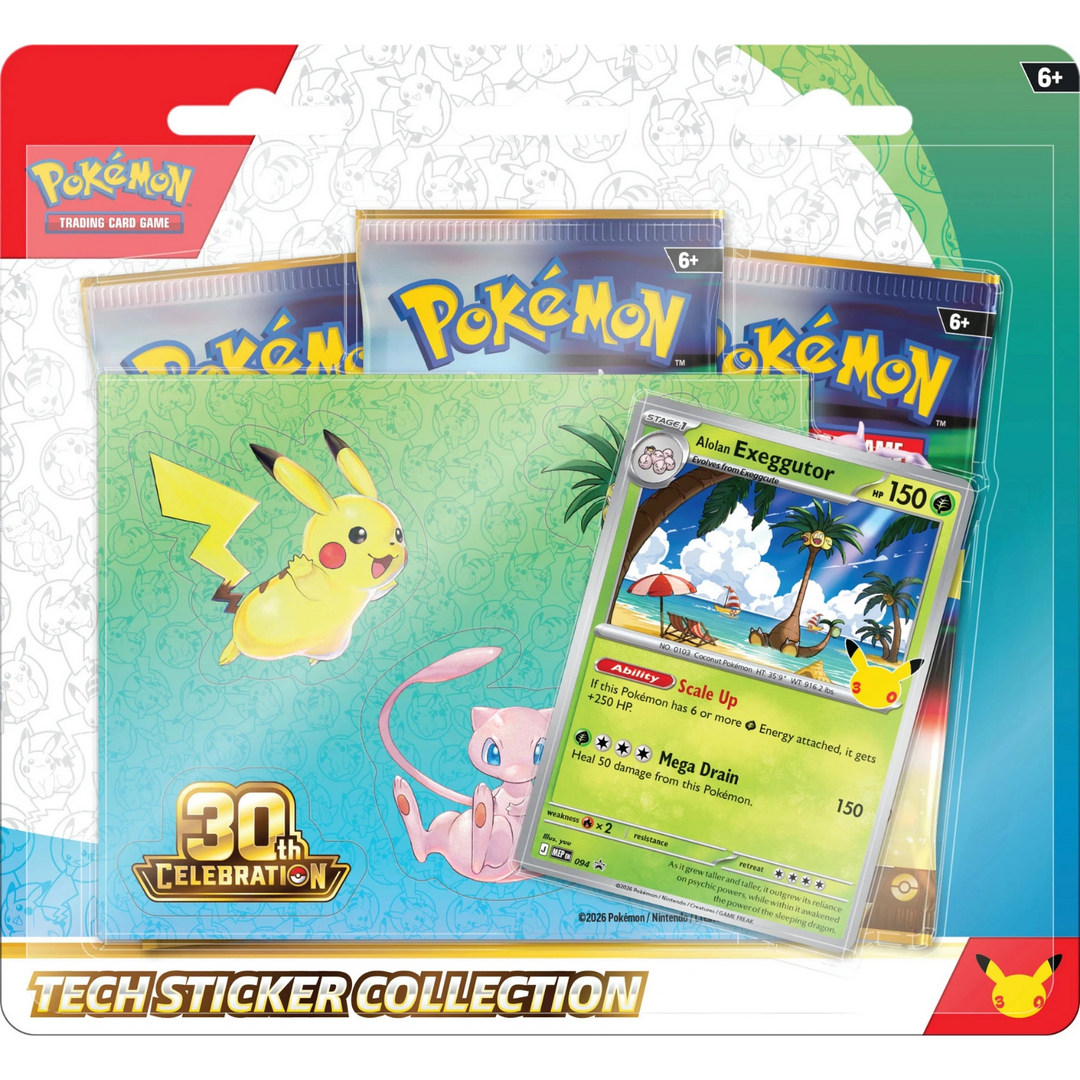 Pokemon - 30th Celebration - Tech Sticker Collection - Alolan Exeggutor [ENG] (Vorbestellung)