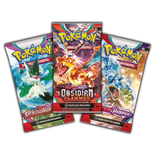 Pokemon - German Booster Bundle - Obsidianflammen, Entwicklungen in Paldea &amp; Karmesin &amp; Purpur [DE]