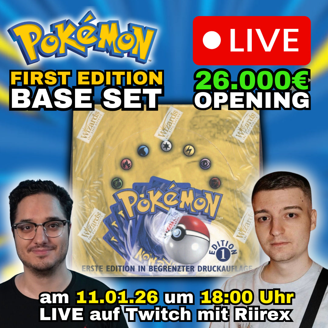 Pokemon - Basis Set - 1st Edition / Erste Auflage - Booster - LIVE-EVENT [Deutsch]