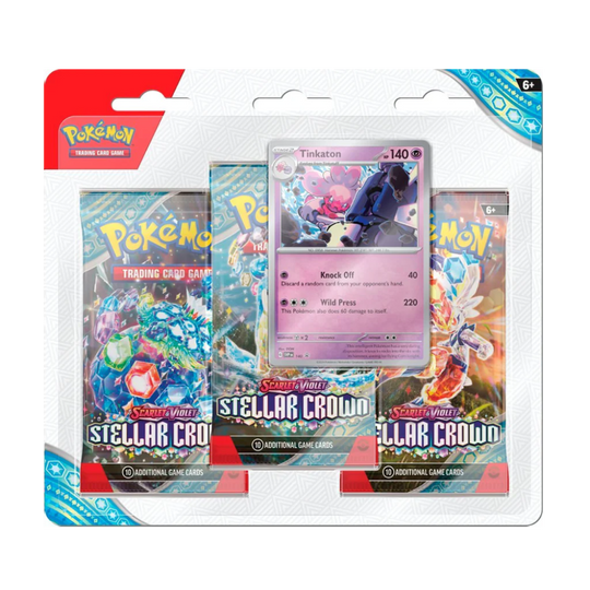 Pokemon - Stellar Crown - 3er Blister - [ENG] - LIVE-BOXBREAK