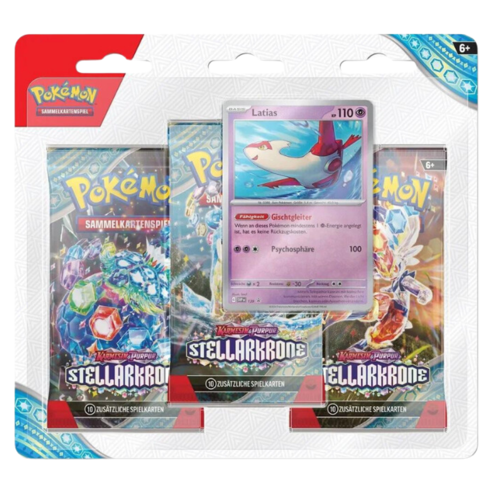 Pokemon - Stellar Krone - 3er Blister