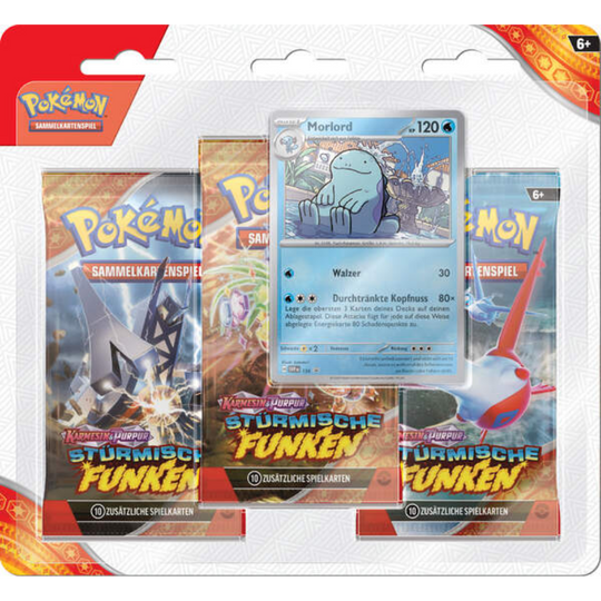 Pokemon - Stürmische Funken - 3er Blister - [DE]