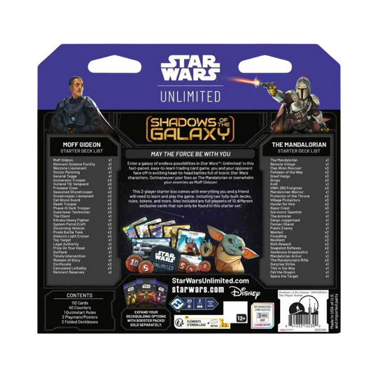 Star Wars: Unlimited - Shadows of the Galaxy: Zwei-Spieler-Starter - [DE] (Vorbestellung - Release: 12.07.2024)