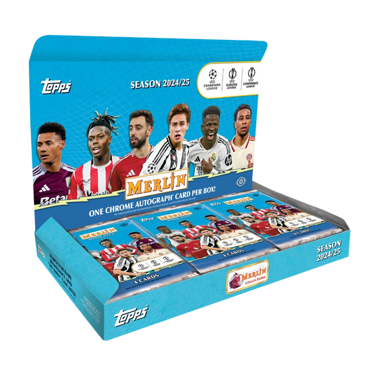 Topps 2024-25 Chrome Merlin UEFA Club Competitions - Hobby Box