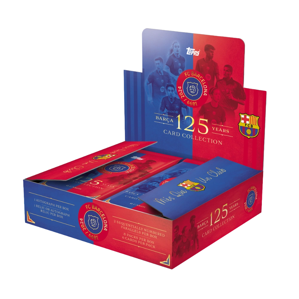 Topps 2025 FC Barcelona 125th Anniversary - Hobby Box LIVE-BOXBREAK