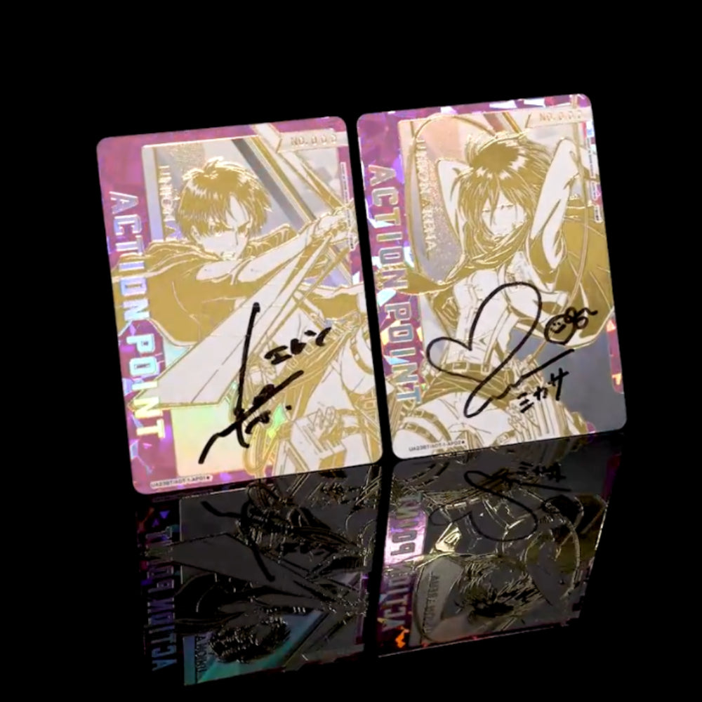Union Arena - Gioco Di Carte Attack On Titan (50 Carte). Scatena Il Potere Del Reggimento Esplorativo! Carte SR Con Firme E Illustrazioni Esclusive.