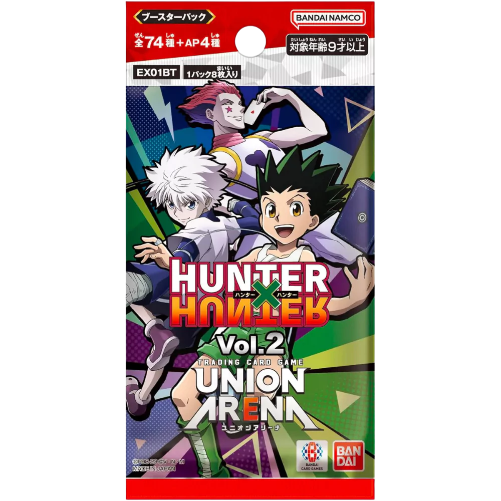 Bandai Union Arena Hunter x Hunter Vol. 2 Booster Japanisch