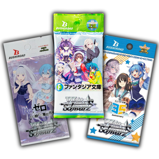 Weiß Schwarz - Booster Bundle - Sneaker Bunko Vol.2, Fantasia Bunko Vol.2 & Re Zero Vol.3 - [JP]